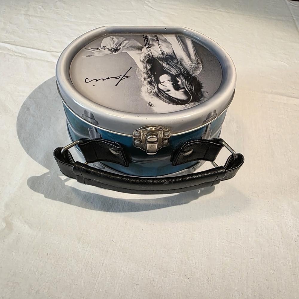 Vintage Janis Joplin Drum Shaped Lunchbox Treasure Box - Picture 5 of 11